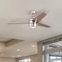 Honeywell 50604-01 Eamon Modern Ceiling Fan, Remote Control, LED, 52 inches, Brushed Nickel