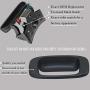 Tailgate Handle Latch and Bezel Trim with Rod Clips for 1999-2007 Chevy Silverado GMC Sierra 1500 2500 3500 | Replaces# 15997911, 15228539, 15228541, 15228540