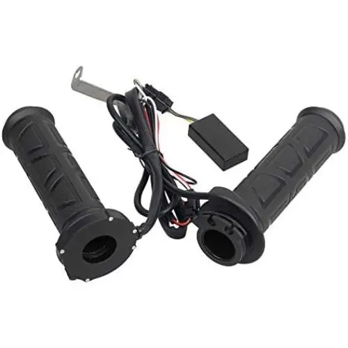 NTHREEAUTO 7/8 Handlebar Heated Grips Universal Motorcycle Hand Grip Compatible with Harley Honda Kawasaki Yamaha Dirt Bike ATV