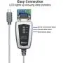 DTECH FTDI USB to Serial Adapter RS485 RS422 to USB C Cable with Breakout Board LED Indicators RS-422 RS-485 Cable Converter Supports Windows 11 10 8 7 XP Mac (6 Feet)