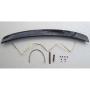 Kia Motors Genuine Rear Trunk Lip Spoiler PAINTED 1-pc Set For 2009 2010 Kia Forte : Cerato (3D - Bright Silver)