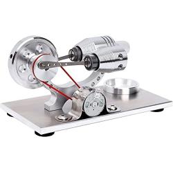 Sunnytech Hot Air Stirling Engine Motor Electricity Generator Educational Colorful LED SC (SC011)