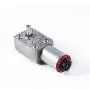 DC Worm Gear Motor 12V High Torque Reduction Gear Box with Encoder Srong Self-Locking 6mm Output Shaft(20RPM)