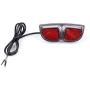 Ebike 6V LED Tail Light for Bafang Mid Drive Crank Motor Kit 250W 350W 500W 1000W Electric Bike Rear Rack Brake Lamp