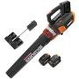 WORX 40V Turbine Cordless Leaf Blower (430CFM ) with Brushless Motor 2 x 4.0Ah Batteries and Charger Include,WG584.1