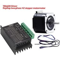 SUTK TB6600 Stepper Motor Driver Nema23 Nema17 4A DC9-42V for NEMA23 Motor CNC Router Controller 3D Printer Motor Drive (Color : Driver with Motor)