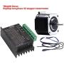 Pilote de moteur pas à pas TB6600 pour moteurs Nema23 Nema17 4A DC9-42V pour contrôleur CNC de découpe 3D, commande de moteur d'imprimante 3D (Couleur : Pilote avec moteur) Pilote de moteur pas à pas TB6600 pour moteurs Nema23 Nema17 4A DC9-42V pour contrôleur CNC de découpe 3D, commande de moteur d'imprimante 3D (Couleur : Pilote avec moteur)
