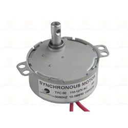 CHANCS TYC-50 110V Synchronous Motor 15-18RPM with Electric Motor 7mm Flexible Coupling Connector Turntable Gear Box Syncro Flame Motor for Home Electric Fireplace 2PCS