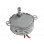 CHANCS TYC-50 110V Synchronous Motor 15-18RPM with Electric Motor 7mm Flexible Coupling Connector Turntable Gear Box Syncro Flame Motor for Home Electric Fireplace 2PCS