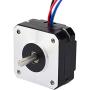 STEPPERONLINE 0.9deg Nema 17 Stepper Motor Bipolar 1.2A 11Ncm/15.6oz.in 42x42x20mm 4-wires