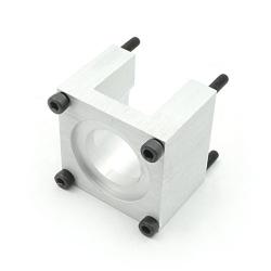 Nema23 Stepper Motor Mount Base 57 Stepping Motor Bracket Clamp Support Holder with 4pcs Installation Screws Aluminium Oxide for CNC Router Machine