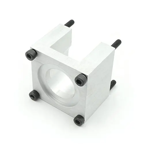 Nema23 Stepper Motor Mount Base 57 Stepping Motor Bracket Clamp Support Holder with 4pcs Installation Screws Aluminium Oxide for CNC Router Machine