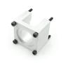 Nema23 Stepper Motor Mount Base 57 Stepping Motor Bracket Clamp Support Holder with 4pcs Installation Screws Aluminium Oxide for CNC Router Machine