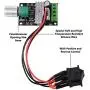 Greartisan 6V-28V 3A DC Motor Speed Controller PWM Variable Speed Regulator Governor Switch 1203BB with Speed Control Knob