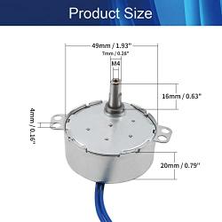 Jutagoss TYC-50 Synchronous Motor, Turntable Synchron Motor 4 Watt AC 110V 15-18 RMP Low RPM Motor,Cup Turner Spinning Motor CW/CCW Direction for Hand-Made,School Project,Model,Rotisserie 2Pcs