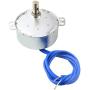 BNYZWOT Metal TYC-50 Double Flat Shaft CW/CCW Undirectional Speed Reduction Synchronous Motor AC110V 5-6RMP Silver 8 Pack