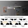 5 Blades Outdoor Smart Ceiling Fan - with Dimmable Light Kit and 10-speed DC Motor, Works with Remote Control/Alexa/Google Home/Siri, Timer, Schedule (White)