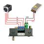 Stepper Motor Driver Controller Integrated Board Forward/Reverse Pulse Speed Angle Control Module PLC Serial Communication for NEMA 17 23 Motor
