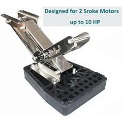 Traworvel 2 Stroke Outboard Motor Bracket for Boat Auxilary Up to 10 HP Heavy Duty Stainless Steel Mounts for Marine Trolling Yacht