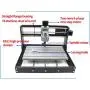 RATTMMOTOR CNC Wood Router Machine 3018 PRO 3 Axis GRBL Control DIY Mini CNC Router Machine Kit Plastic Acrylic PVC PCB Wood Engraver Milling Carving Machine Working Area 30x18x4.5cm