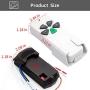 Universal Ceiling Fan Remote Control Kit, Replacement for Harbor Breeze, Hunter, Hampton Bay, Litex, 3-Speed, Light Dimmer, with Receiver FAN28R, Replace FAN-53T 2AAZPFAN-53T FAN-11T KUJCE9103 UC7030T