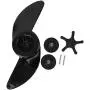 MAGT Boat Propellers, QP05014B 2 Blades Marine Motor Boat Propellers T34 Electric Propeller Blade(Black)
