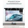 VIVIDSTORM-ALR Screens,Perforate Sound Transparent ALR UST Motor Tension Screen,Electric Tab-tensioned Drop Down Screen,16: 9 Home Theatre System Compatible with UST Laser TV Projector,VBMLUST84HP
