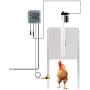CO-Z 66W Automatic Chicken Coop Opener, Auto Chicken Door Opener and Closer, Electric Poultry House Door Motor Kit with Light Sensor, IR Sensor Safety Mechanism, Remote Controls for Smart Home Farms