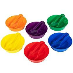 edxeducation Sorting Bowls & Tweezers - Set of 12 - 18m+ - 6 Colors - Counting and Sorting Toy for Toddlers - Early Math and Fine Motor Skills