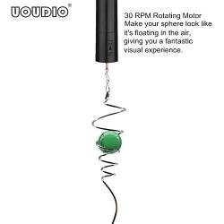 Wind Spinner Motor Battery Spinning，Disco Ball Motor Hanging Display Spinners Chime Motor Indoor Outdoor Decoration Motor Drive Gazing Ball Stabilizer Spiral Tail Hanging Swivel Hook 11