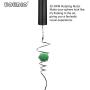 Wind Spinner Motor Battery Spinning，Disco Ball Motor Hanging Display Spinners Chime Motor Indoor Outdoor Decoration Motor Drive Gazing Ball Stabilizer Spiral Tail Hanging Swivel Hook 11