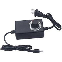 TWTADE Universal Power Supply Adapter Adjustable Voltage Control Motor Speed AC 100-240V to DC 3-12V with Adjustment knob I-058