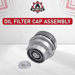 Engine Oil Filter Cap Assembly - Replaces 15620-31060, 917-016, 15643-31050, 1564331050 - Compatible with Toyota, Lexus, Scion Vehicles - 2005-2021 - Avalon, Camry, Highlander, RAV4, Sienna, Venza