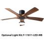 Aviator Smart Indoor and Outdoor 5-Blade Flush Mount Ceiling Fan 54in Matte Black Distressed Koa with Remote Control (Light Kit Sold Separately) works with Alexa, Google Assistant, Samsung Things, and iOS or Android App