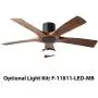Aviator Smart Indoor and Outdoor 5-Blade Flush Mount Ceiling Fan 54in Matte Black Distressed Koa with Remote Control (Light Kit Sold Separately) works with Alexa, Google Assistant, Samsung Things, and iOS or Android App