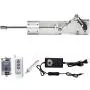 JQDML Reciprocating Linear Actuator 24V Adjustable Stroke 30-80mm 1.18-3.15 inch 120rpm Variable Speed with Remote Control, DC Power Adapter and End Connector
