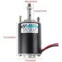 SALUTUYA 12V DC Motor, 30W High Speed CW/CCW Permanent Magnet DC Motor for DIY Generator(DC 12V 3000RPM)