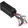 Alomejor 600W Electric Brushless Controller Motor Sinusoid Mute Brushless Speed Governing Motor Controller for Electric Bicycle Scooter