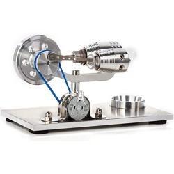 Sunnytech Hot Air Stirling Engine Motor Model Educational Toy Electricity Generator Colorful LED SC (SC010)