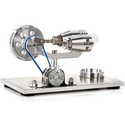 Sunnytech Hot Air Stirling Engine Motor Model Educational Toy Electricity Generator Colorful LED SC (SC010)