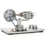 Sunnytech Hot Air Stirling Engine Motor Model Educational Toy Electricity Generator Colorful LED SC (SC010)