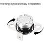 uxcell KSD301 Thermostat 90°C/194°F 10A Normally Open N.O Adjust Snap Disc Temperature Switch for Microwave Oven Coffee Maker 2pcs