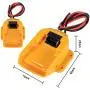 Battery Adapter for Dewalt 20V Battery 18V Dock Power Connector 14 Gauge Robotics Good Power Convertor for DIY Ride On Truck, RC Toys and Work Lights Replacement for DCB205 DCB205-2 DCB204