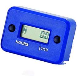 Nine-Rong Digital LCD Inductive Hour Meter Hourmeter Waterproof for Marine Boat SnowBlower Inverter Generator Motorcycle ATV Lawn Mower and Small Gas Engine(Black)