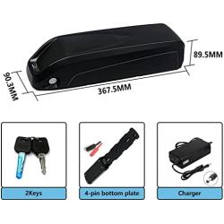 Jieoto E-Bike Lithium-ion Battery 36V 8AH Ebike Battery with 2A Charger and BMS Protection Board, for E-Bike Li-ion Battery 200W 350W Motor