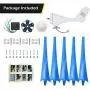 Dyna-Living 400W 12V Wind Turbine Generator & 500W 12V Wind Turbine Motor with Charge Controller for Home Marine Industrial Energy Blue 5 Blades and White 3 Blades (Not Included Mast)