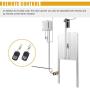 CO-Z 66W Automatic Chicken Coop Opener, Auto Chicken Door Opener and Closer, Electric Poultry House Door Motor Kit with Light Sensor, IR Sensor Safety Mechanism, Remote Controls for Smart Home Farms