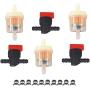 munirater 1/4 in Line Shut Cut Off Valve Clamp Fuel Gas Filter Replacement for Briggs & Stratton Yamaha Motorcycle Lawn Mower Tractor