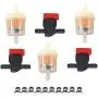 munirater 1/4 in Line Shut Cut Off Valve Clamp Fuel Gas Filter Replacement for Briggs & Stratton Yamaha Motorcycle Lawn Mower Tractor