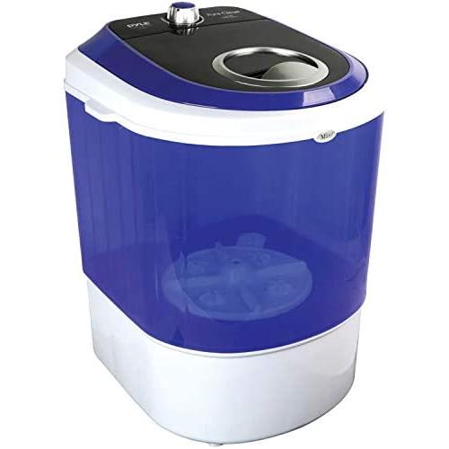 Pyle Upgraded Version Portable Washer - Top Loader Portable Laundry, Mini Washing Machine, Quiet Washer, Rotary Controller, 110V - For Compact Laundry, 4.5 Lbs. Capacity, Translucent Tubs - PUCWM11